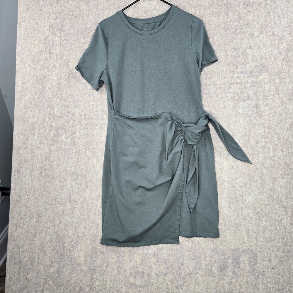 A New Day Green Belted Dress M